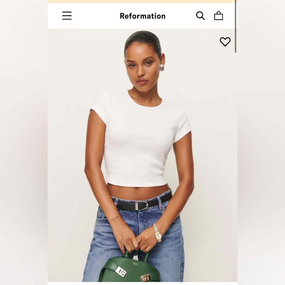 REFORMATION MUSE TEE / SIZE SMALL